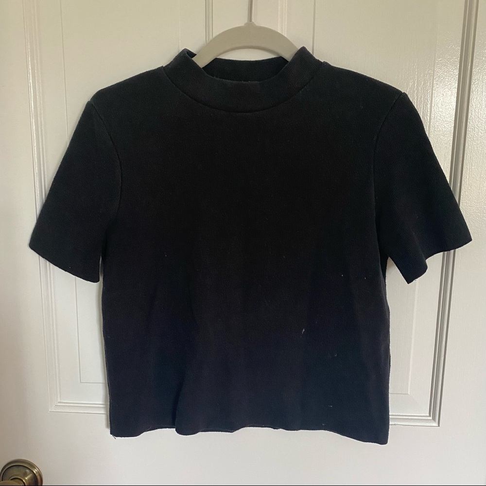 Zara Mockneck Short Sleeve Tee